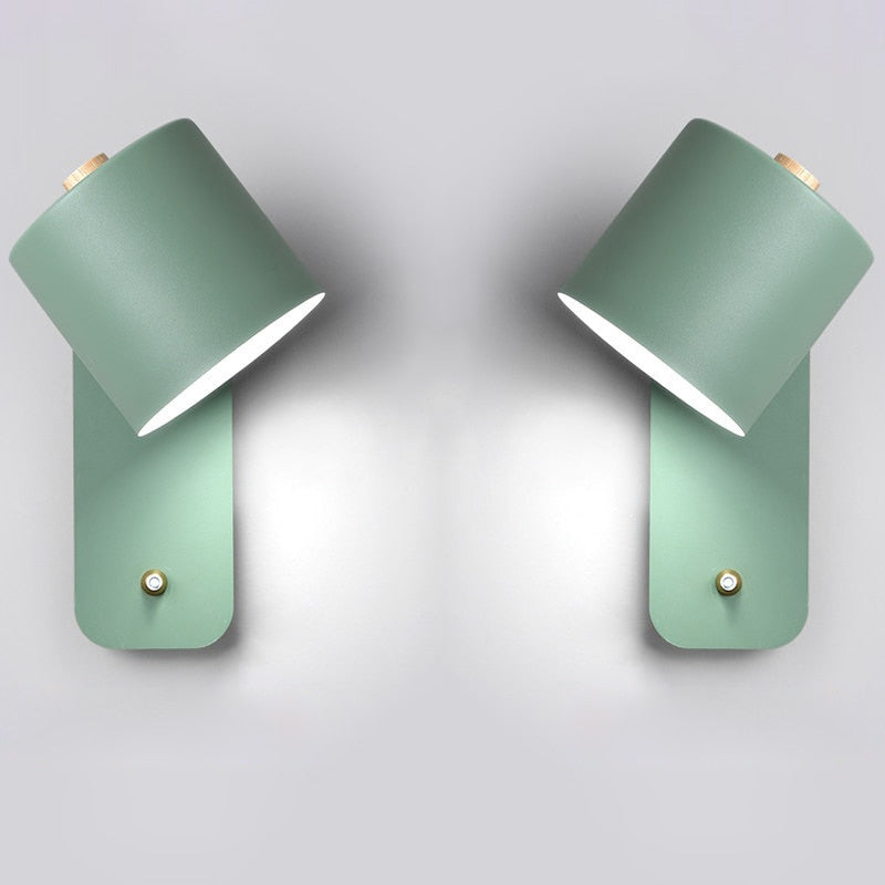 Cylindrical Sconce With Integrated Switch