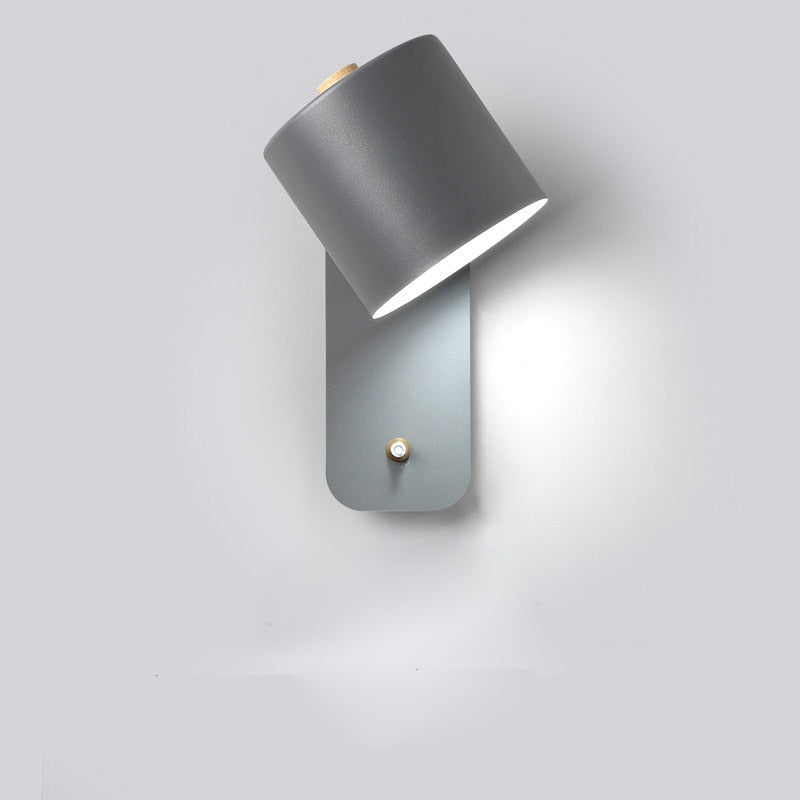 Cylindrical Sconce With Integrated Switch
