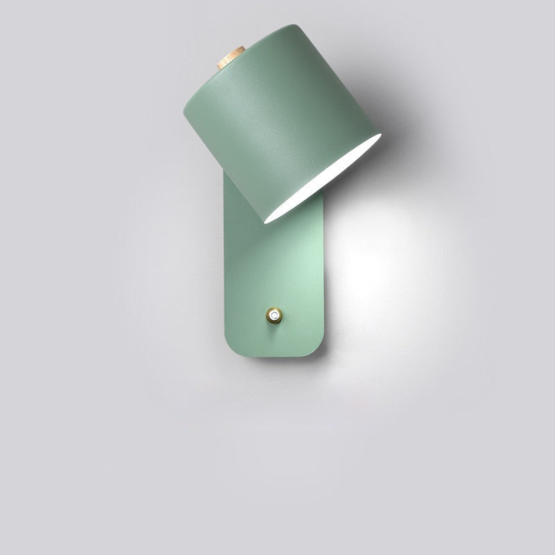 Cylindrical Sconce With Integrated Switch