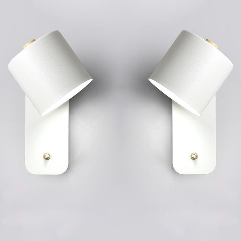 Cylindrical Sconce With Integrated Switch
