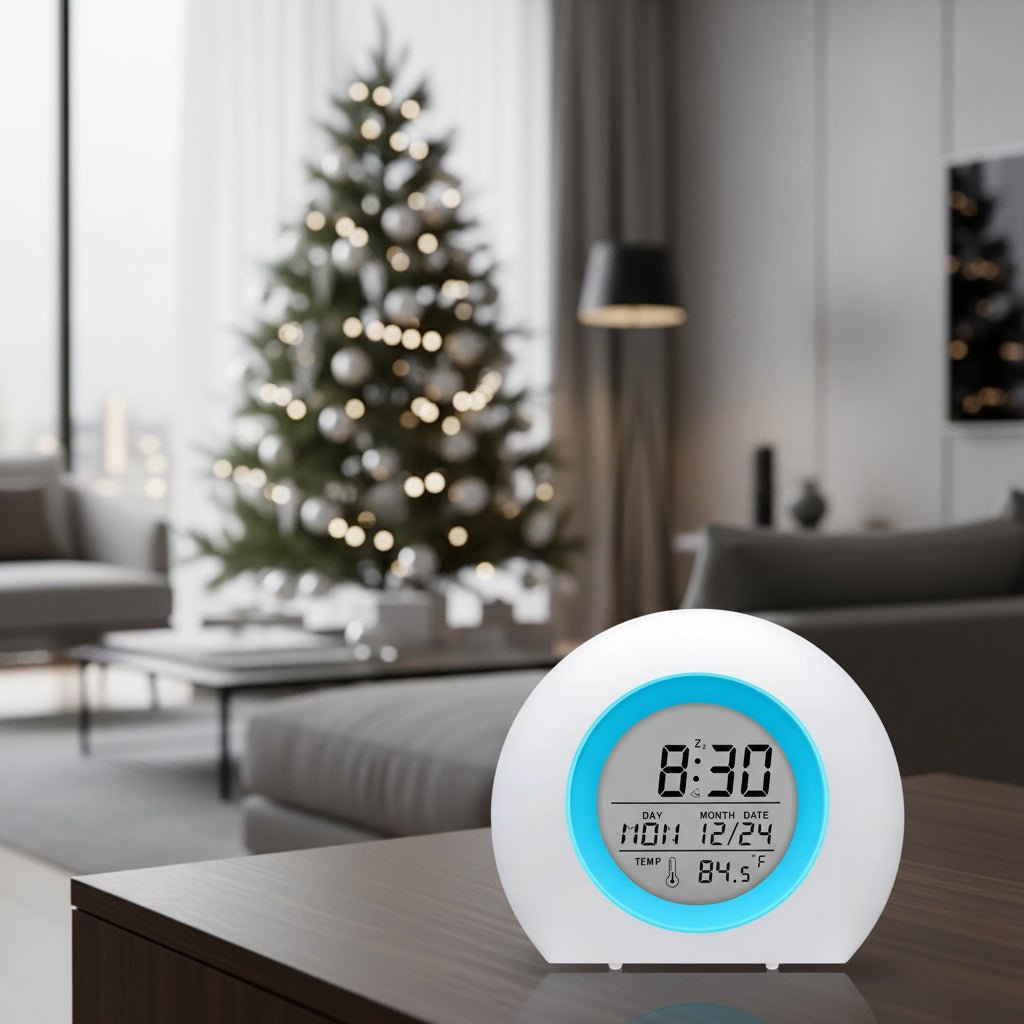 Digital Alarm Clock With LED Night Light