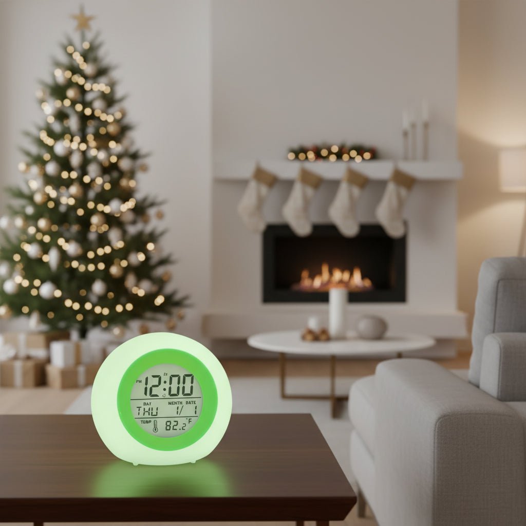 Digital Alarm Clock With LED Night Light
