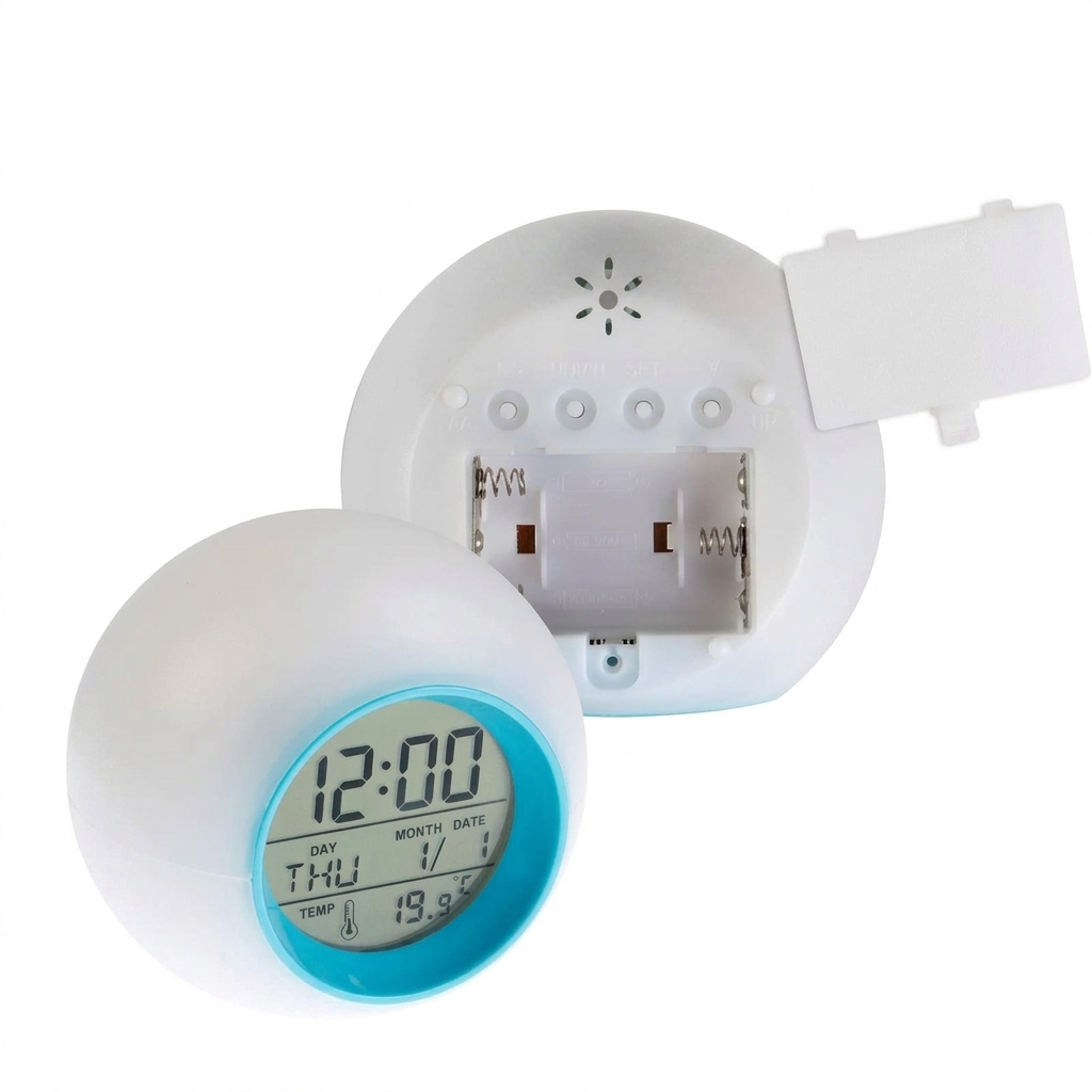 Digital Alarm Clock With LED Night Light