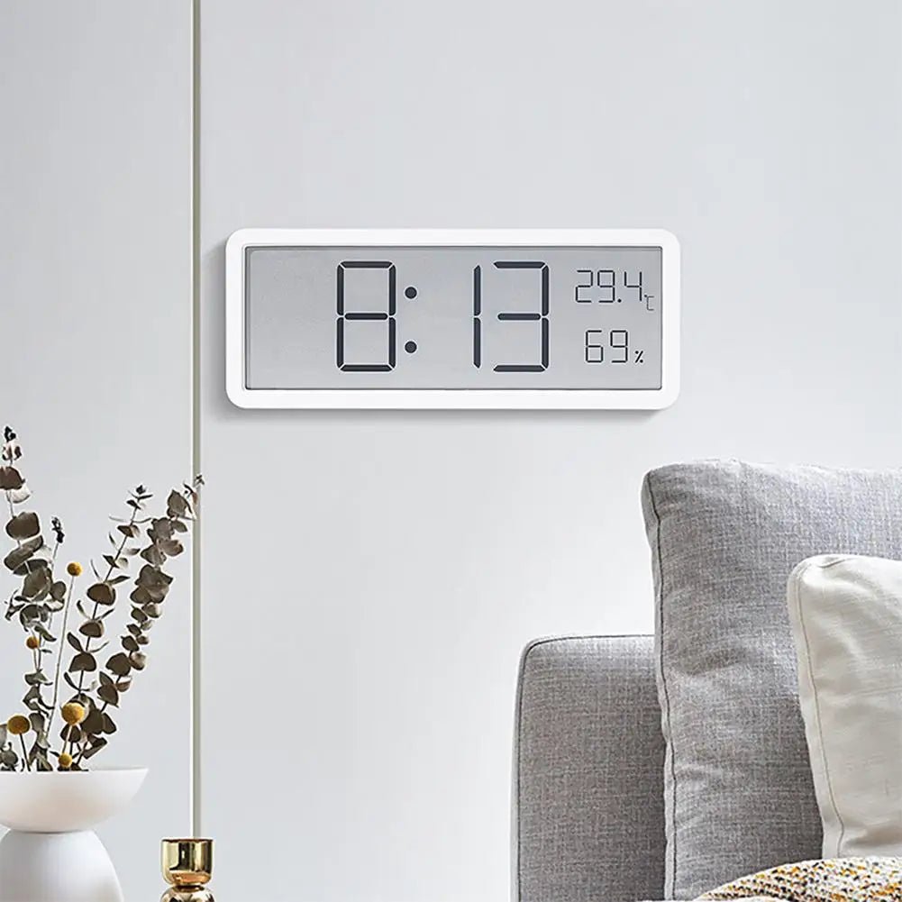 Digital Wall Clock With Temperature And Humidity
