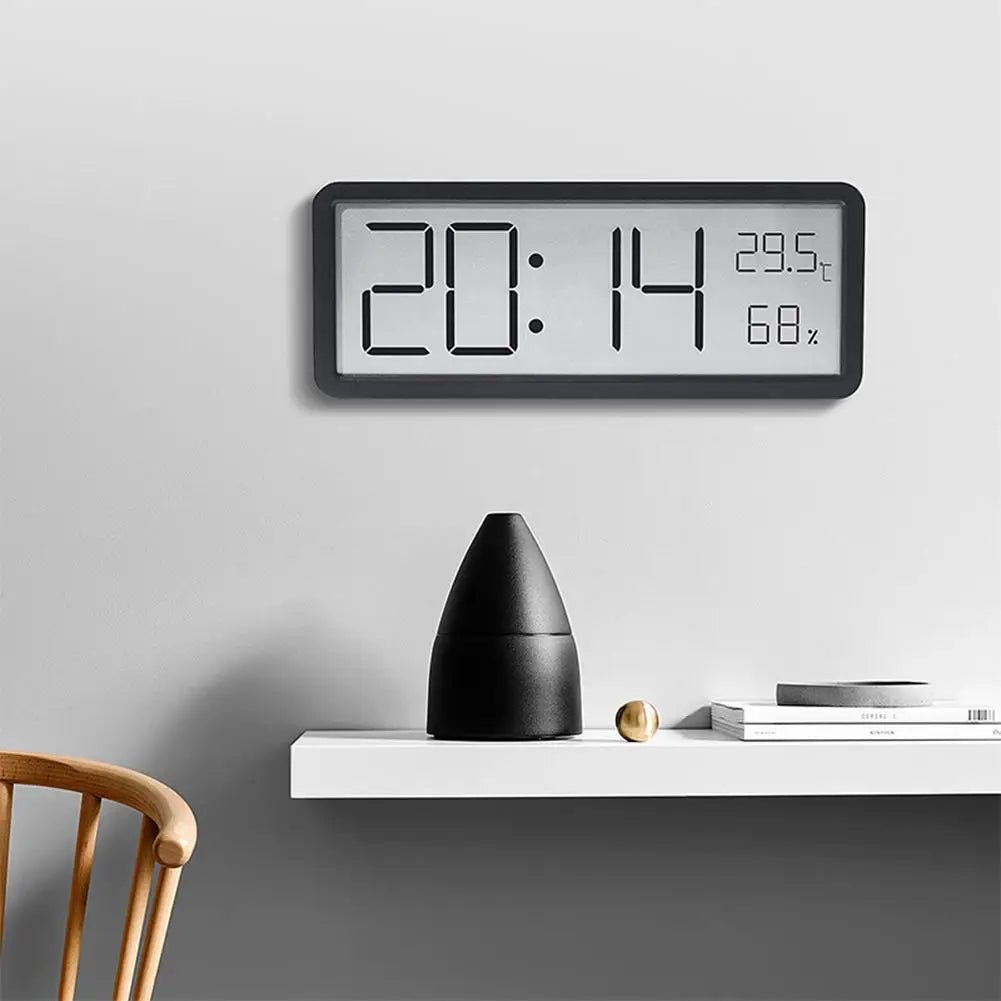 Digital Wall Clock With Temperature And Humidity