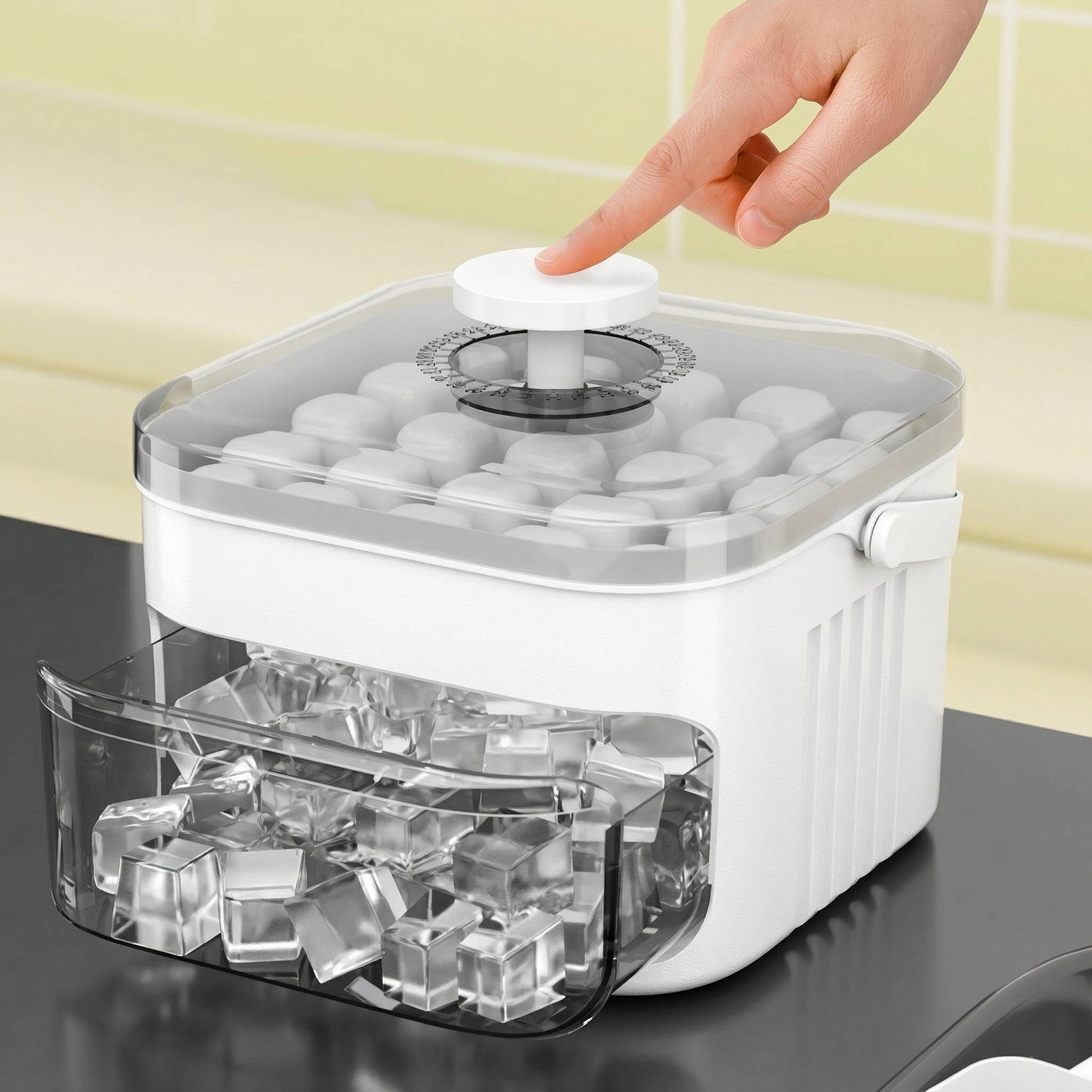 Double Layer Ice Cube Tray With Press Release