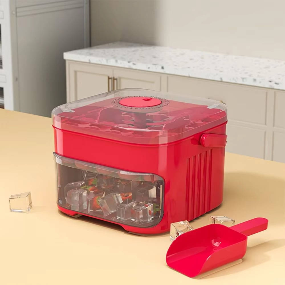 Double Layer Ice Cube Tray With Press Release