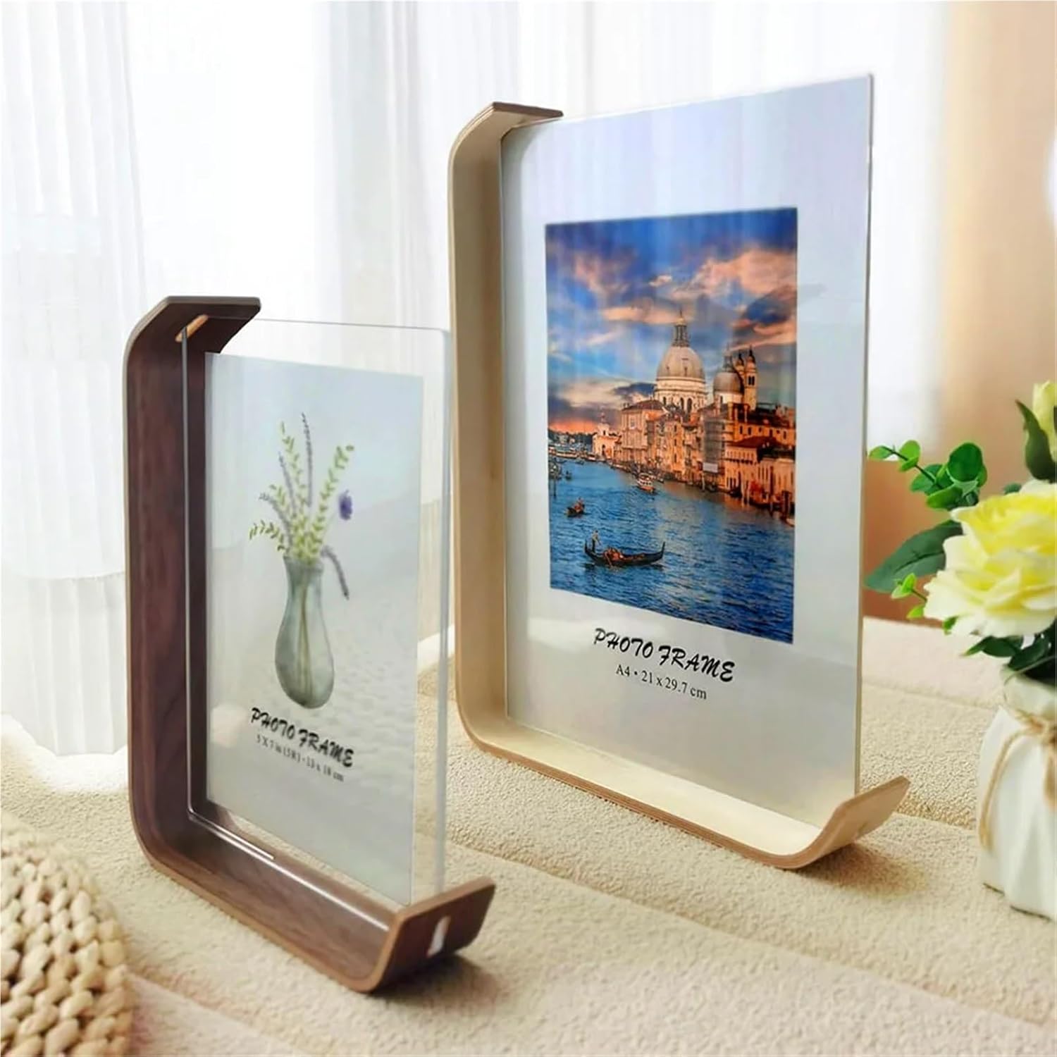 Double-Sided Tabletop Photo Frame