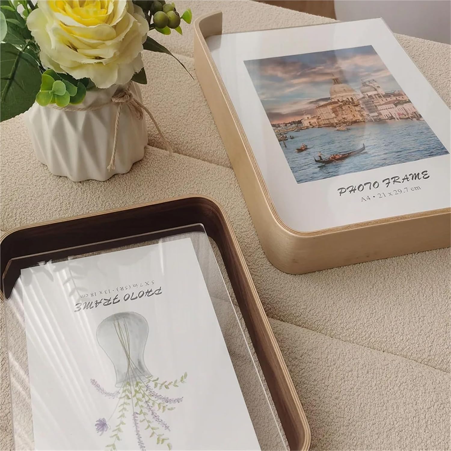 Double-Sided Tabletop Photo Frame