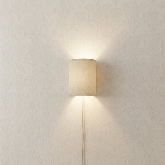 Drum Plug-In Wall Sconce