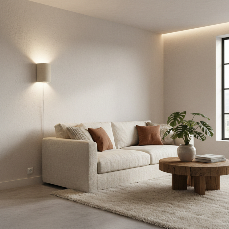 Drum Plug-In Wall Sconce