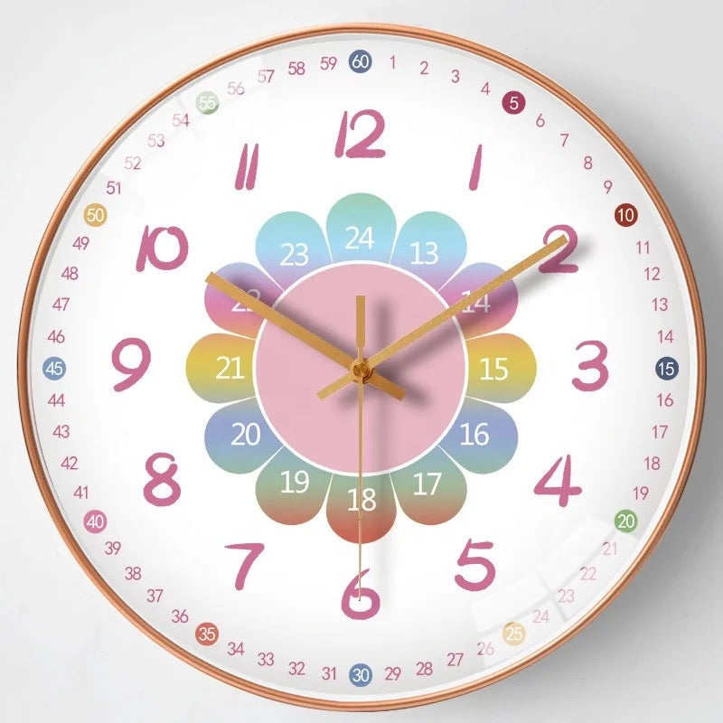 Educational Color Dial Wall Clock