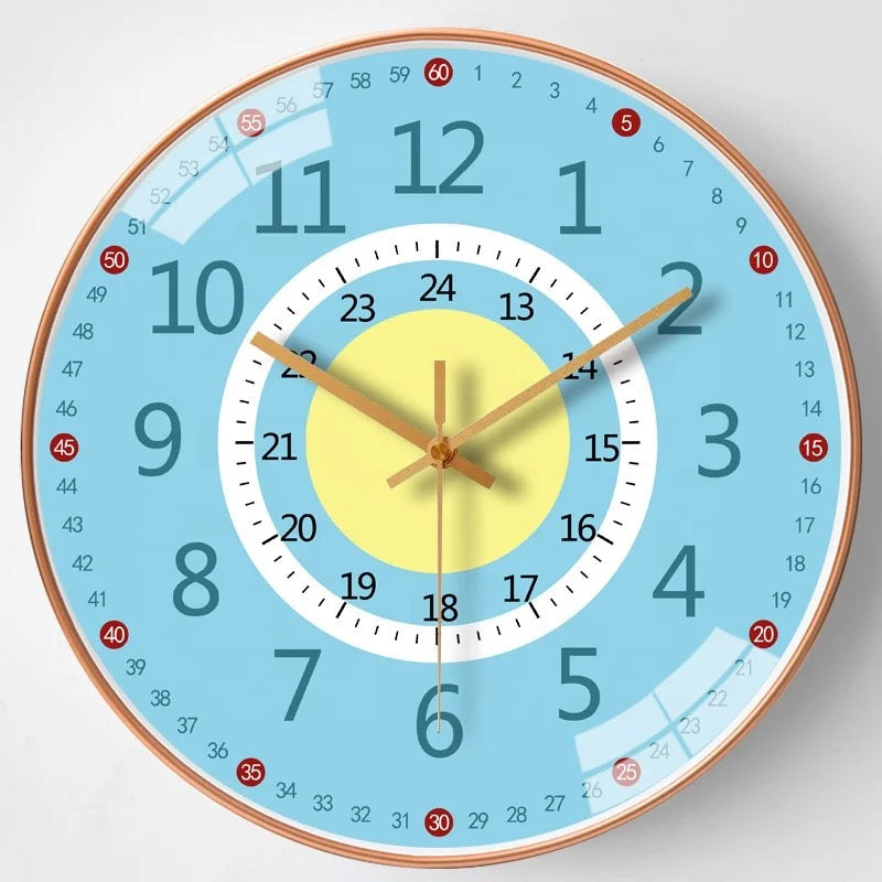 Educational Color Dial Wall Clock