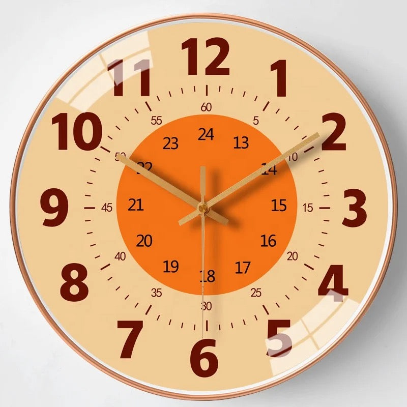 Educational Color Dial Wall Clock