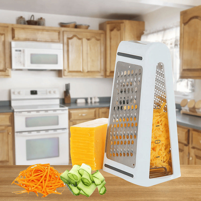 Elegant 2-Sided Cheese Grater With Container