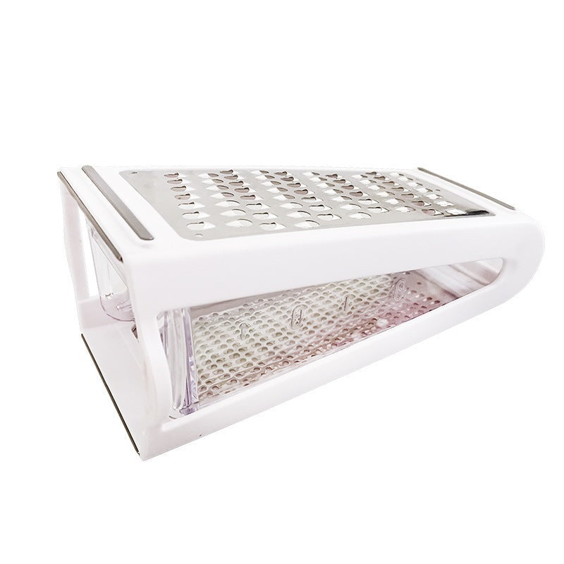 Elegant 2-Sided Cheese Grater With Container