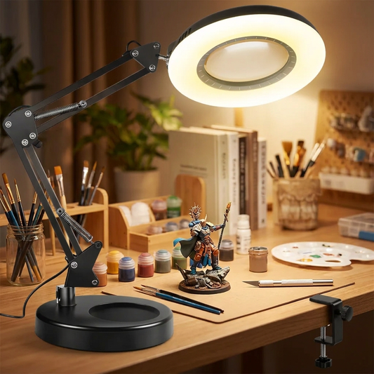 Elegant Adjustable Magnifying Lamp