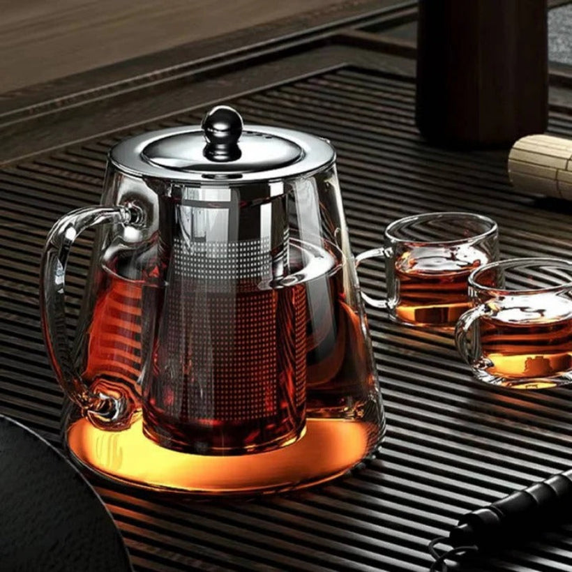Elegant Borosilicate Glass Teapot
