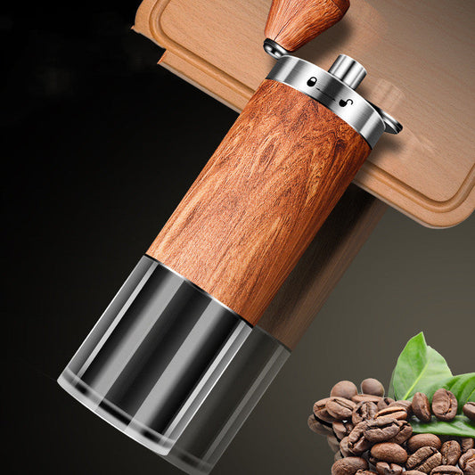 Elegant Coffee Grinder With Wood Finish