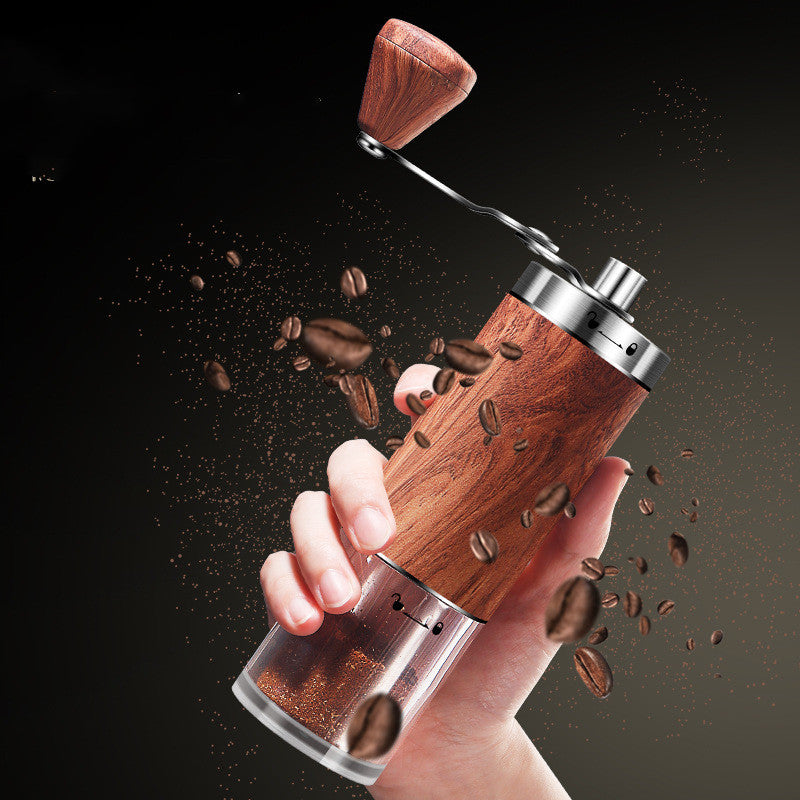 Elegant Coffee Grinder With Wood Finish