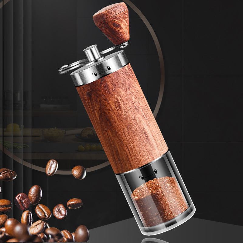 Elegant Coffee Grinder With Wood Finish