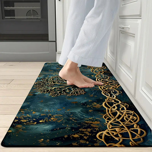 Elegant Floor Mat With Tree Of Life Pattern