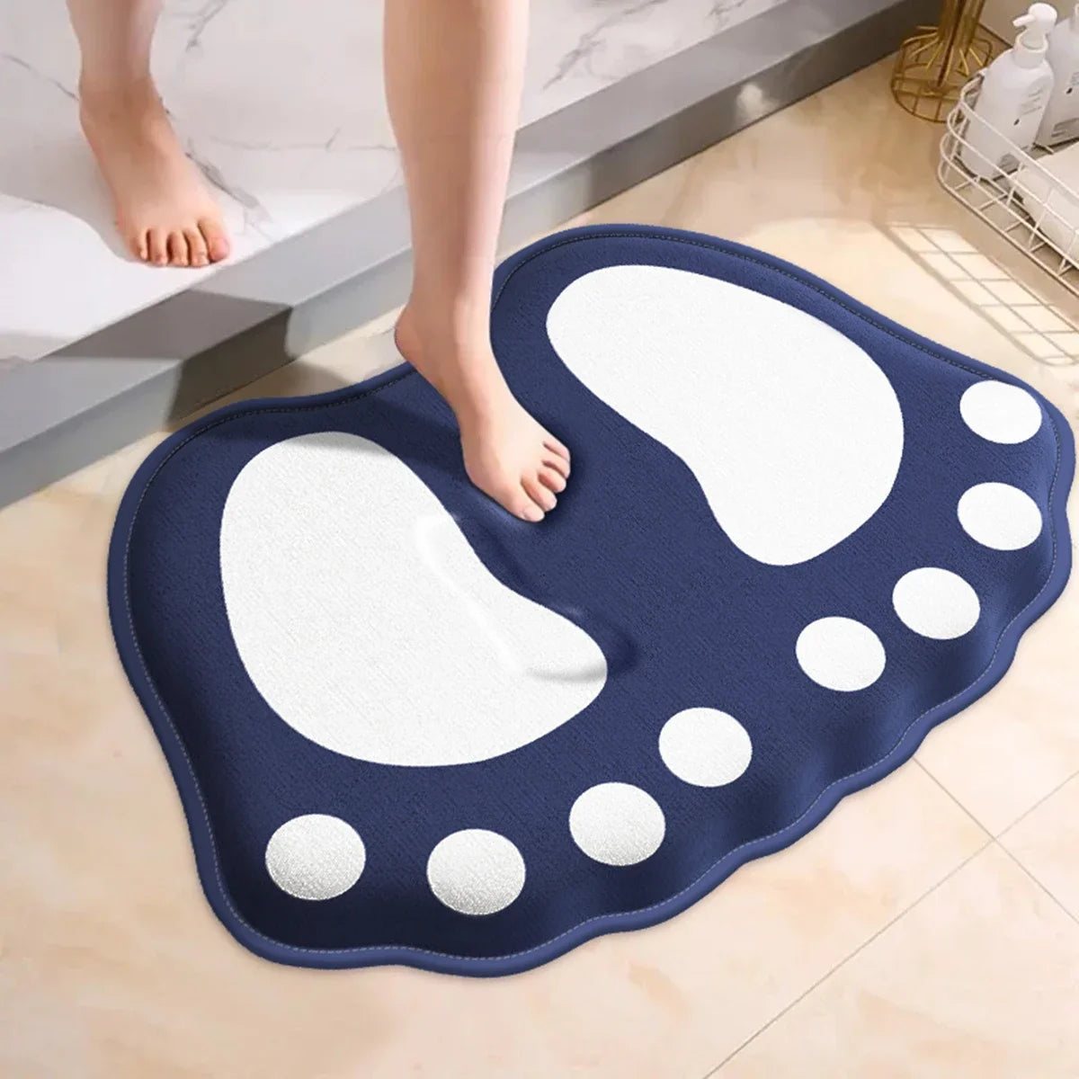 Elegant Foot Shape Bath Mat