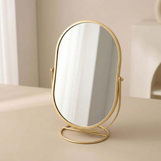 Elegant Rotating Makeup Mirror