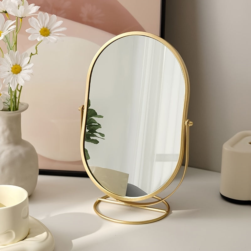 Elegant Rotating Makeup Mirror