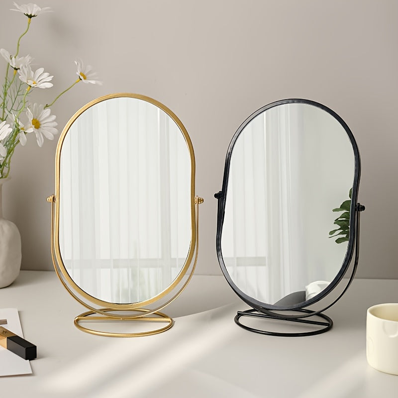 Elegant Rotating Makeup Mirror