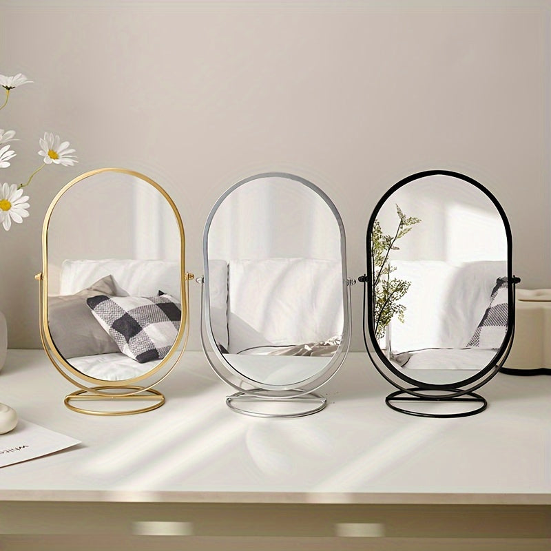 Elegant Rotating Makeup Mirror