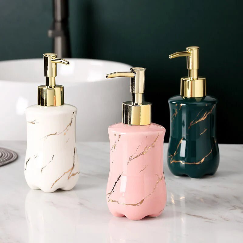 Elegant Soap Dispenser Marble Finish