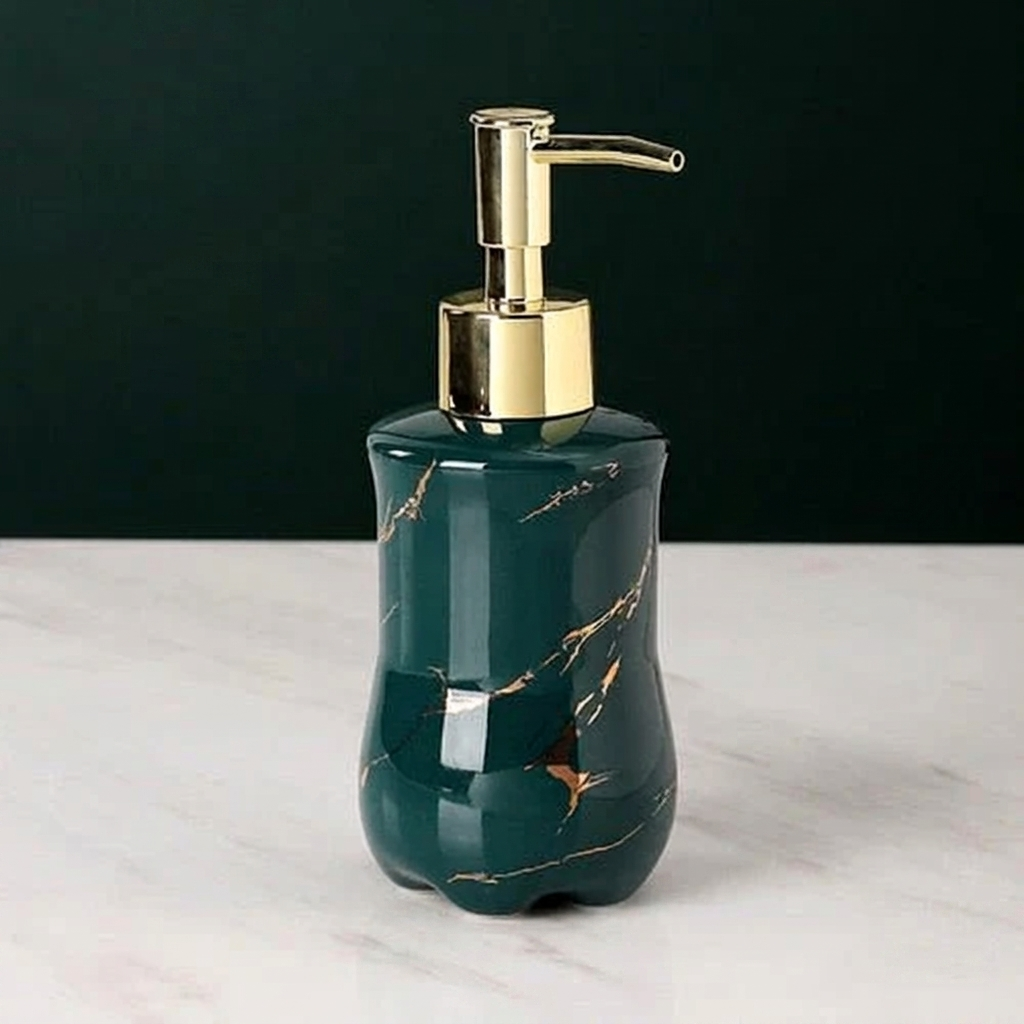 Elegant Soap Dispenser Marble Finish