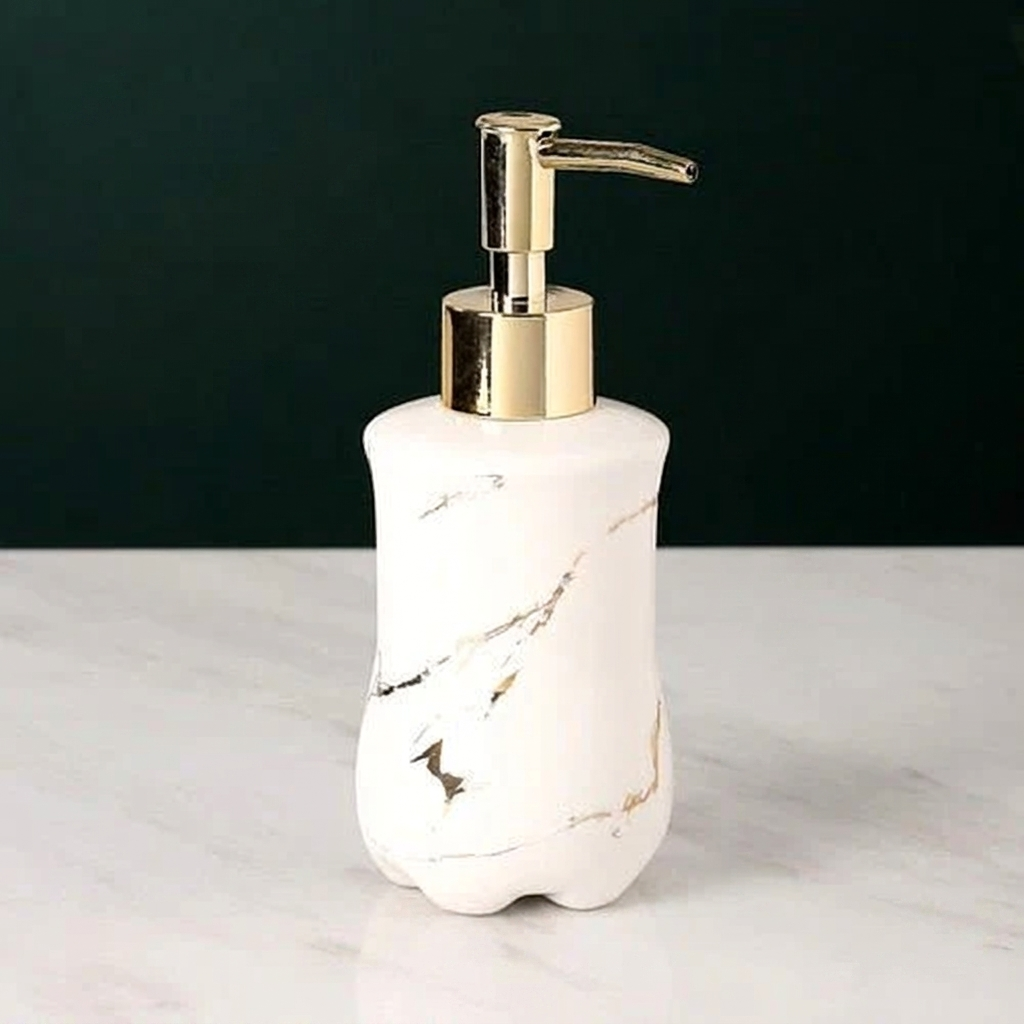 Elegant Soap Dispenser Marble Finish