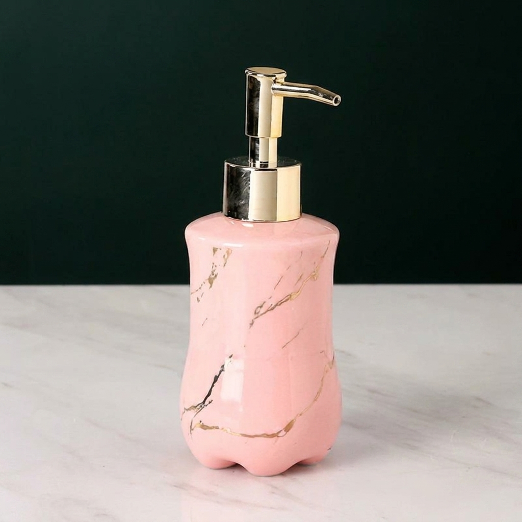 Elegant Soap Dispenser Marble Finish