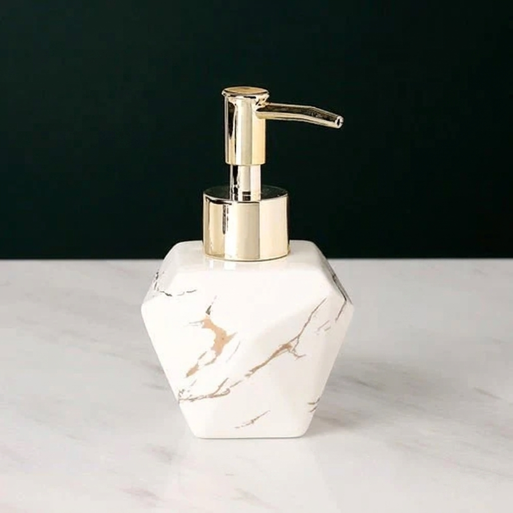 Elegant Soap Dispenser Marble Finish