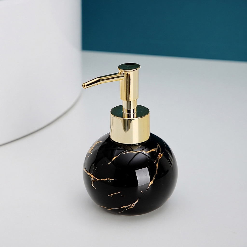 Elegant Soap Dispenser Marble Finish