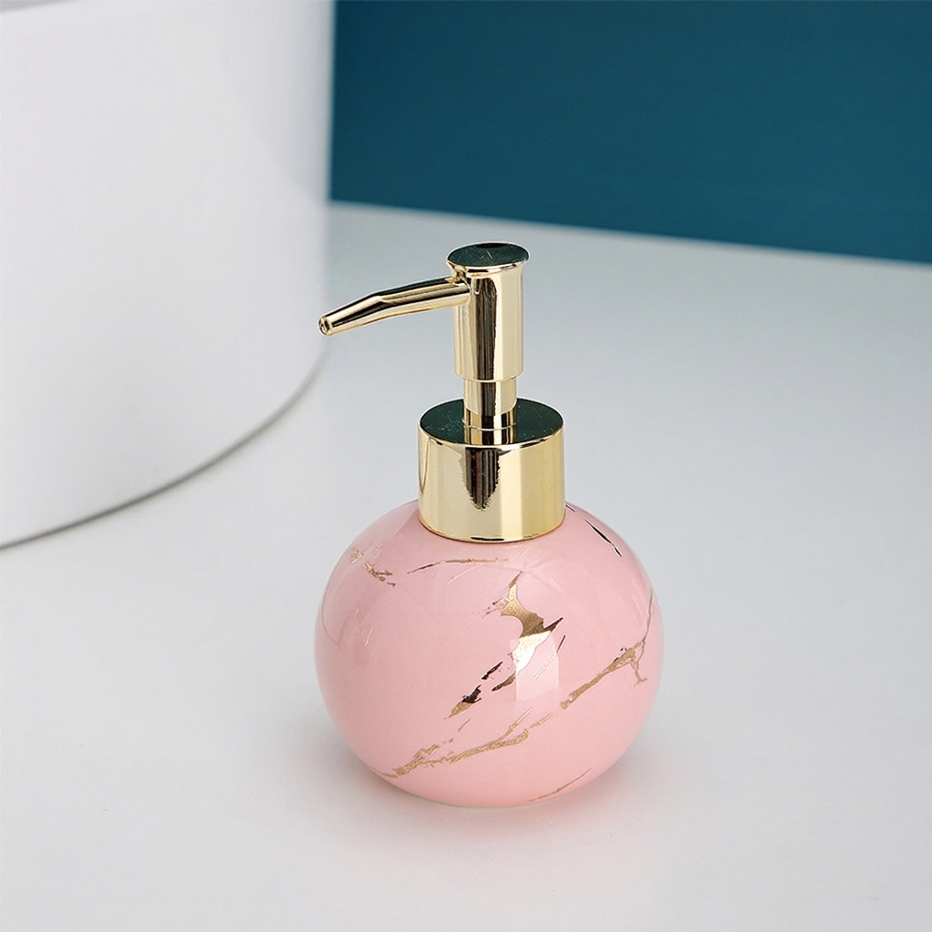 Elegant Soap Dispenser Marble Finish