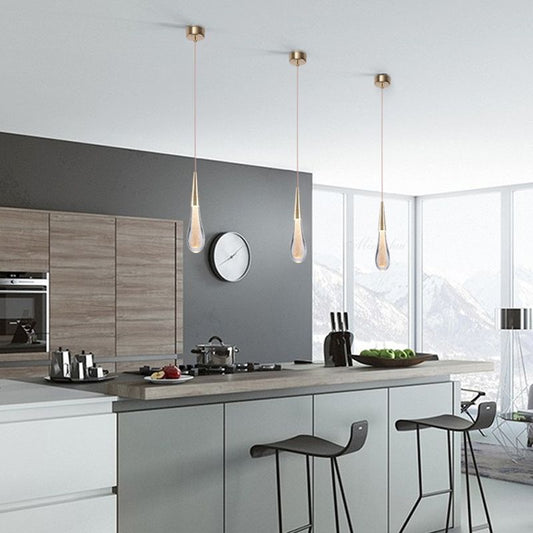 Elegant Teardrop Pendant Light