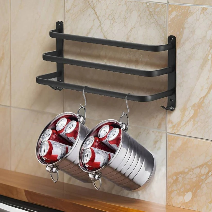 Elegant Wall Mounted Towel Rack Space-Saving