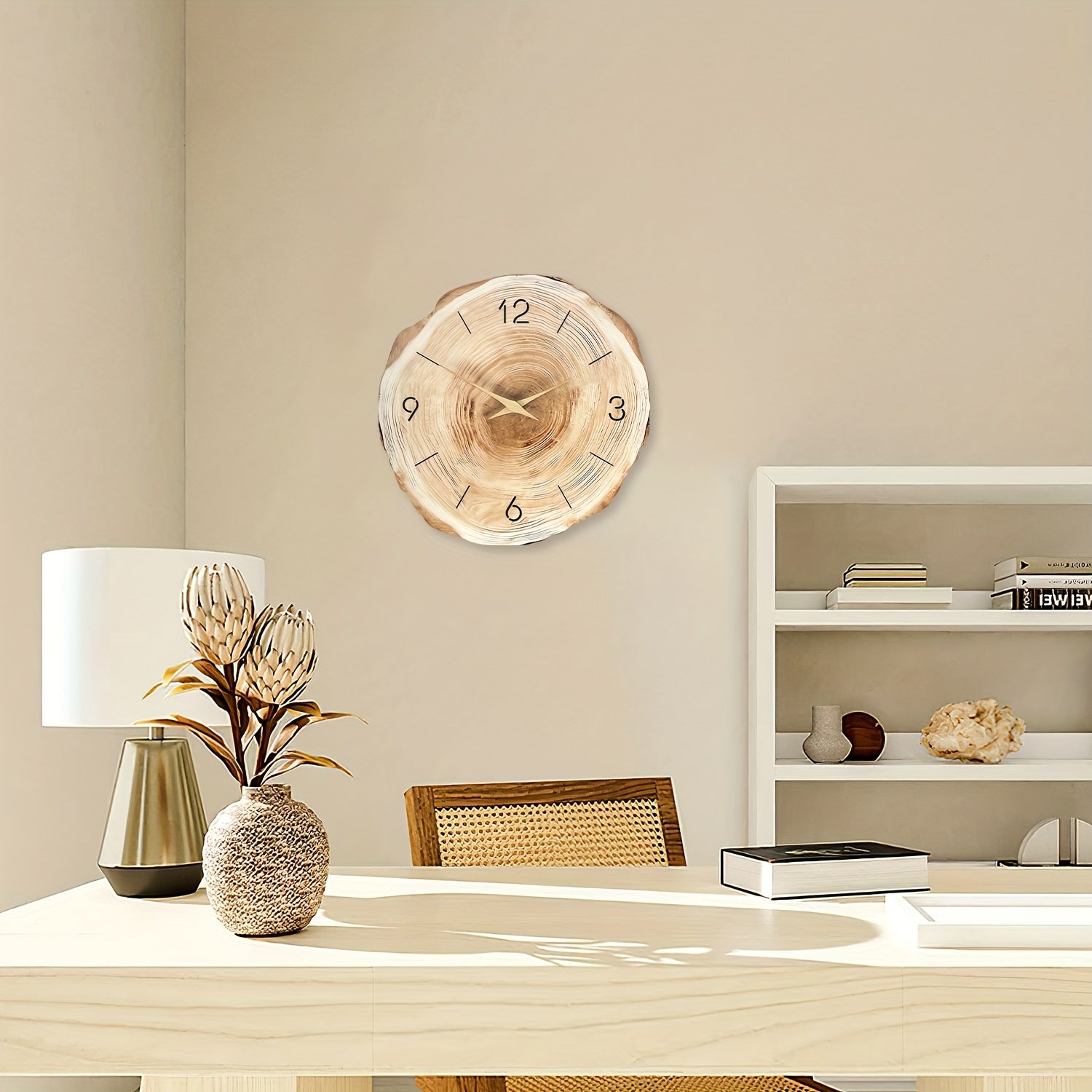 Elegant Wooden Design Wall Clock
