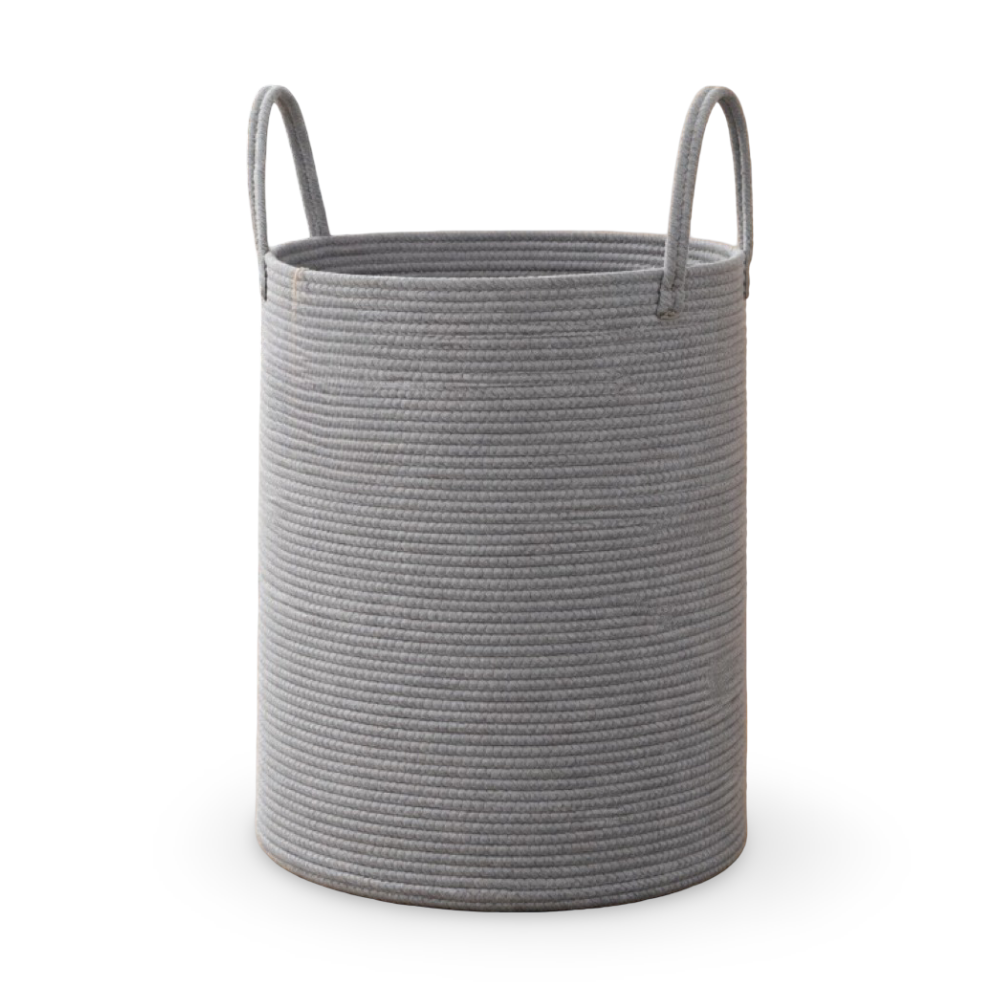 Foldable Braided Cotton Laundry Basket