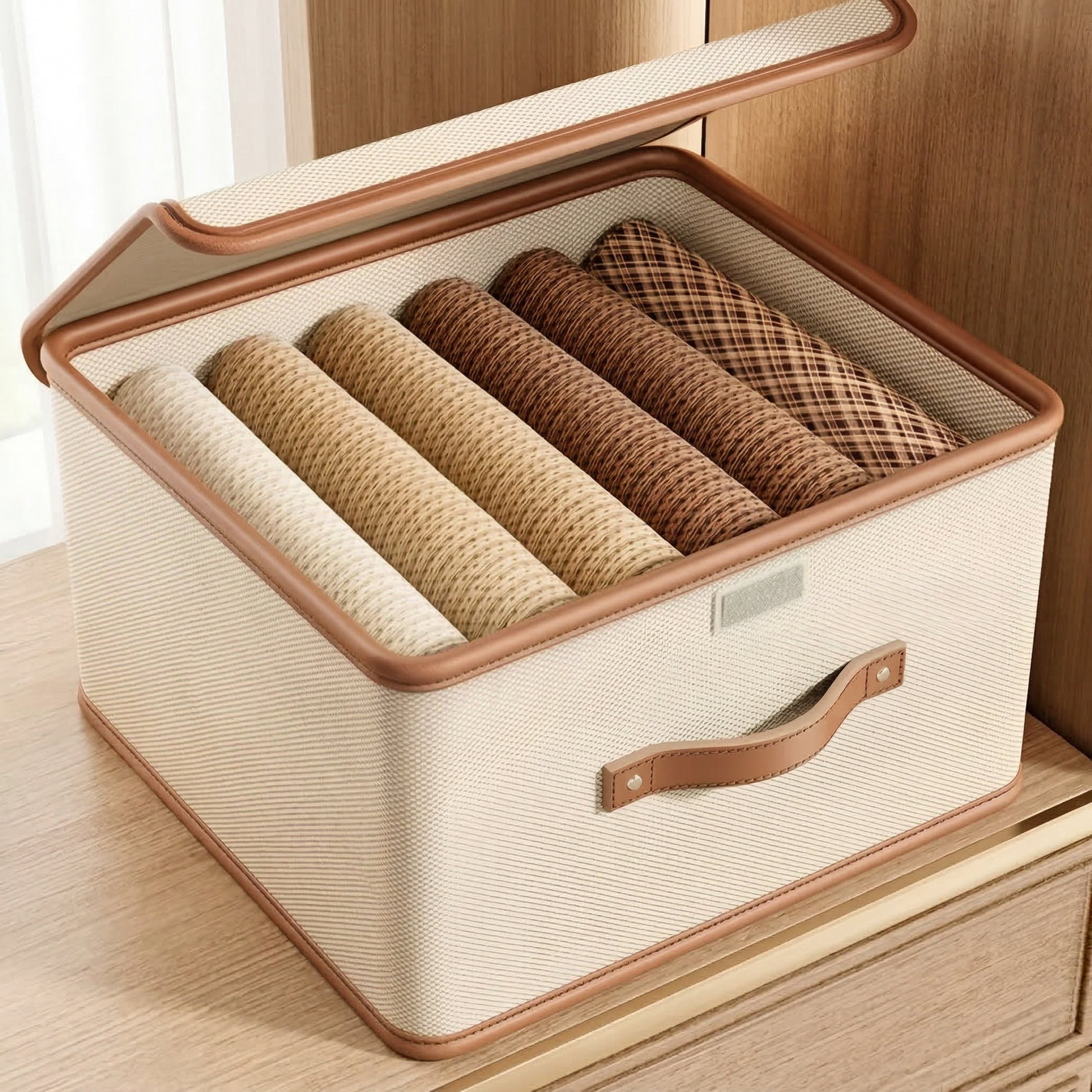 Foldable Storage Box With Lid