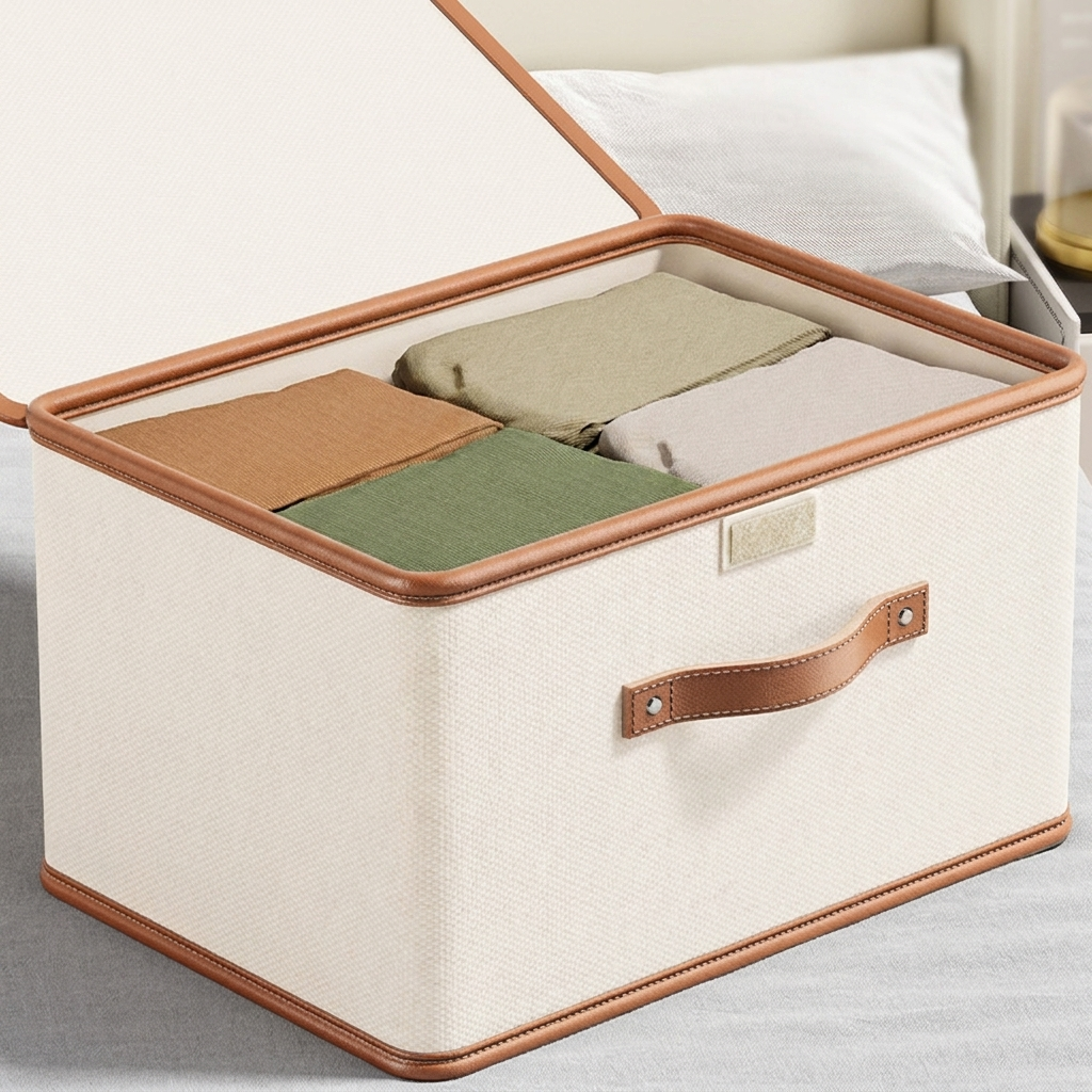 Foldable Storage Box With Lid