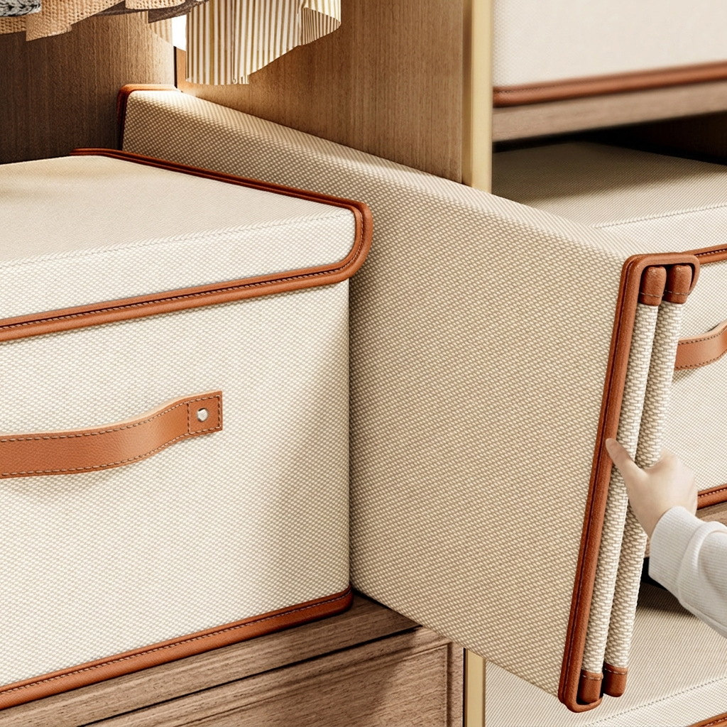 Foldable Storage Box With Lid