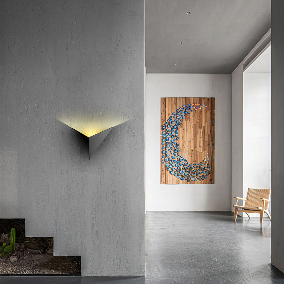 Geometric Triangle Wall Sconce