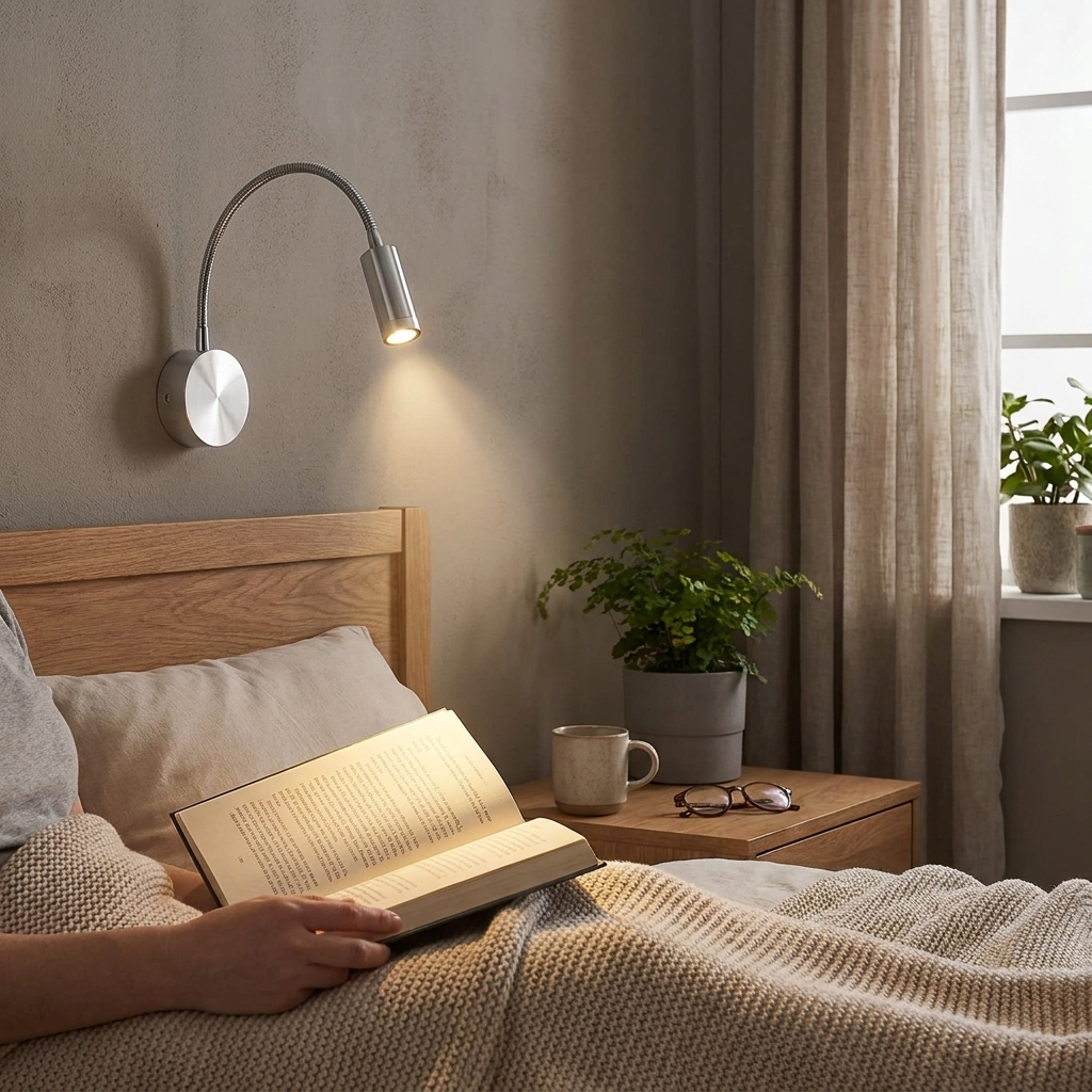 Gooseneck Wall Reading Light