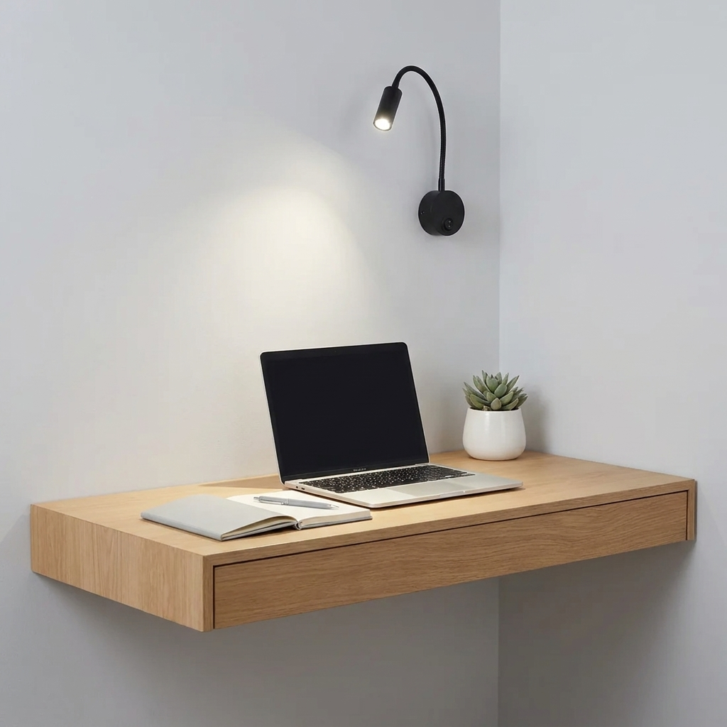 Gooseneck Wall Reading Light