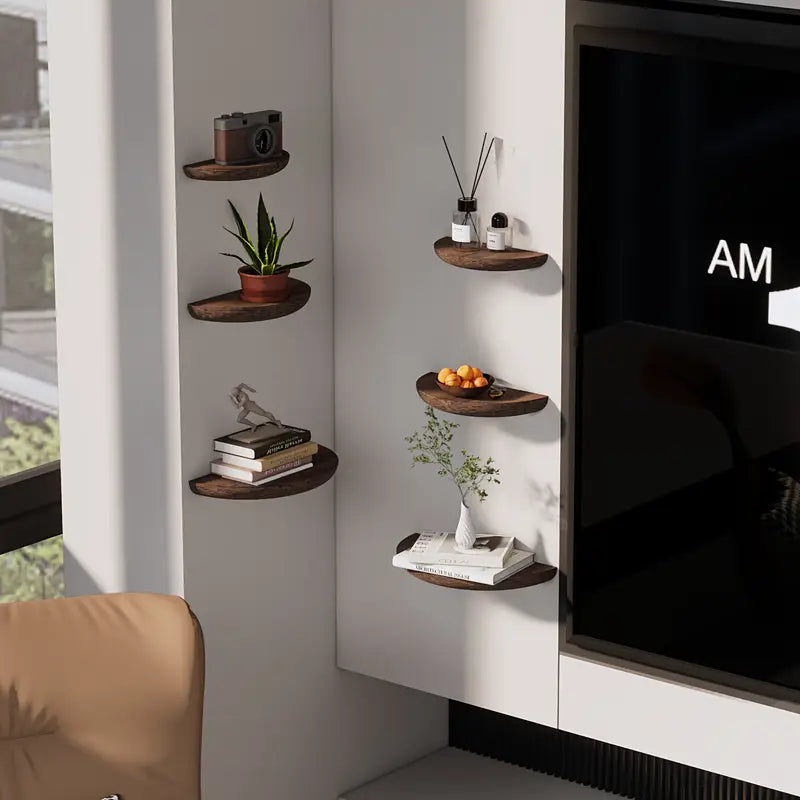 Half-Round Floating Shelf