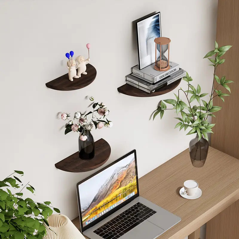 Half-Round Floating Shelf